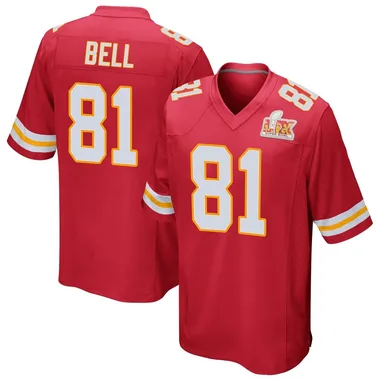 Men's Nike Kansas City Chiefs Blake Bell Team Color Super Bowl LIX Jersey - Red Game