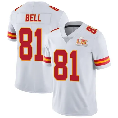 Men's Nike Kansas City Chiefs Blake Bell Vapor Untouchable Super Bowl LIX Jersey - White Limited