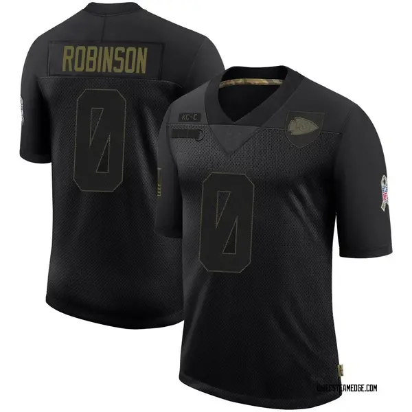 Men's Nike Kansas City Chiefs Janarius Robinson 2020 Salute To Service Jersey - Black Limited