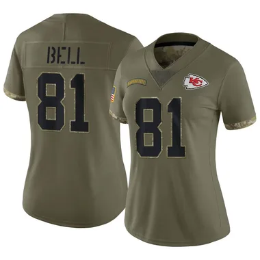 Women's Nike Kansas City Chiefs Blake Bell 2022 Salute To Service Jersey - Olive Limited