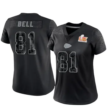 Women's Nike Kansas City Chiefs Blake Bell Reflective Super Bowl LIX Jersey - Black Limited
