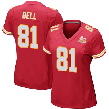 Women's Nike Kansas City Chiefs Blake Bell Team Color Super Bowl LIX Jersey - Red Game