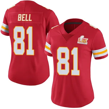 Women's Nike Kansas City Chiefs Blake Bell Team Color Vapor Untouchable Super Bowl LIX Jersey - Red Limited