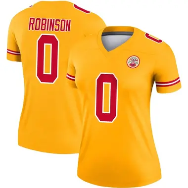 Women's Nike Kansas City Chiefs Janarius Robinson Inverted Jersey - Gold Legend