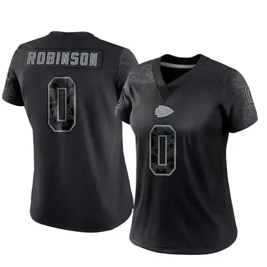 Women's Nike Kansas City Chiefs Janarius Robinson Reflective Jersey - Black Limited