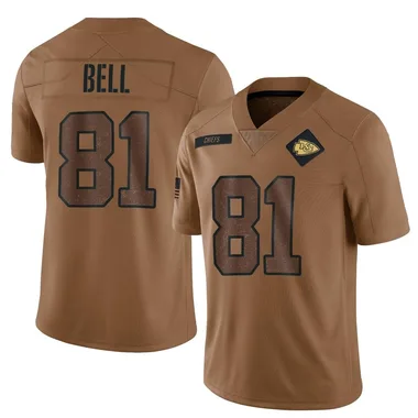Youth Nike Kansas City Chiefs Blake Bell 2023 Salute To Service Jersey - Brown Limited
