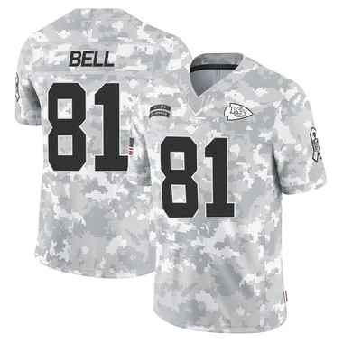 Youth Nike Kansas City Chiefs Blake Bell 2024 Salute to Service Jersey - Arctic Camo Limited
