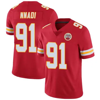 لطمة شماغ Honest Men's Nike Kansas City Chiefs #91 Derrick Nnadi Game Red ... لطمة شماغ