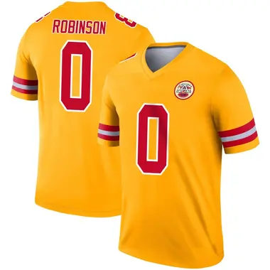 Youth Nike Kansas City Chiefs Janarius Robinson Inverted Jersey - Gold Legend